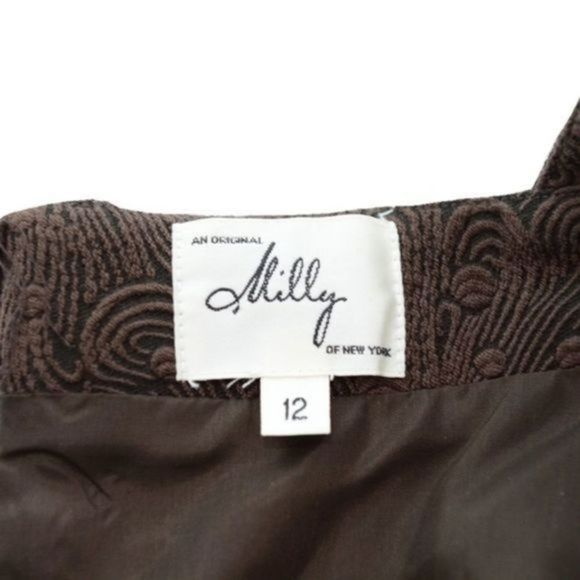 MILLY BROWN EMBELLISHED HALTER DRESS SIZE 12 NWT - Picture 3 of 6